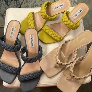Summer shoe Bundle - 3 braided sandals, size 9, great condition